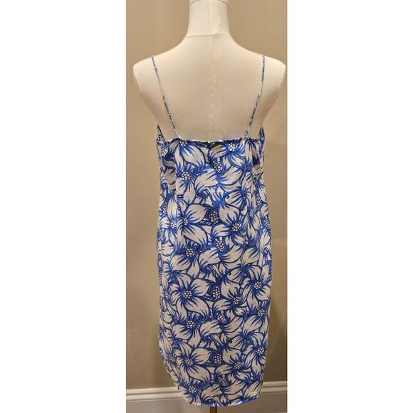 Roberta Roller Rabbit Blue Floral Mini 100% Cotton Dress Size Medium - Picture 4 of 9